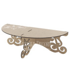 Заготовка для декорирования Фабрика Декора (ДВП 3мм) Подставка полукруг ажур-1 FDPO-067