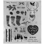 Штампы силиконовые Фабрика Декору набор 21*24см Christmas Fairytales 21шт FDSS-0044