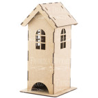 Заготовка для декорирования Фабрика Декора (ДВП 3мм) Чайный домик 26,5*13*14,5см FDPO-173