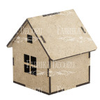 Заготовка для декорирования Фабрика Декора (ДВП 3мм) Домик-6 7,5*7,5*8,5см FDPO-109