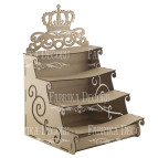 Заготовка для декорирования Фабрика Декора (ДВП 3мм) Подставка корона FDPO-055