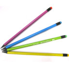 Карандаш простой графитный Sultani черное дерево, круглые с ластиком HB, ассорти ST-6153