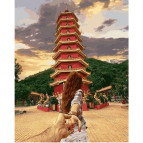 Картина раскраска по номерам на холсте 40*50см Babylon VP715 Следуй за мной Гонконг