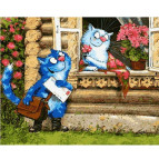 Картина раскраска по  номерам на холсте 40*50см Babylon VP882 Любовное послание