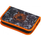 Пенал 1 отделение с 2 отворотами с наполнением Herlitz 50021000 Tiger 31 предмет