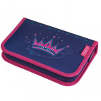 Пенал 1 отделение с 2 отворотами с наполнением Herlitz 50020959 Crown 31 предмет