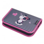 Пенал 1 отделение с 2 отворотами с наполнением Herlitz 50020942 Sweety Panda 31 предмет