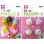 Ластик-резинка 3D Eraser набор 4шт Dessert микс №8344