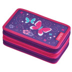 Пенал 3 отделения с наполнением Herlitz 50021048 Butterfly 31 предмет