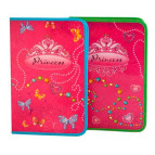 Папка А4 на молнии Мультяшки картон для труда 7870 Princess