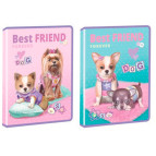 Папка А4 Kidis пластик на молнии 7470 Best Friend