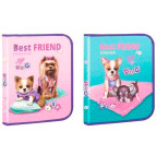 Папка для тетрадей B5 Kidis картонная на молнии 13662 Best Friend