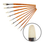 Кисть KOLOS щетина овальная Grace 2023FR д.р.