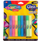 Набор витражных красок Colorino 8цв. с трафаретами 68949PTR