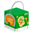 Пазлы dodo 2-3-4 элементов Дикие животные 300153