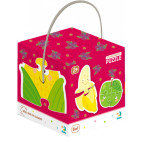 Пазлы dodo 2-3-4 элементов Фрукты и овощи 300155