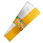 Бумага гофрированная креповая 30% 50*100см золото/серебро Мультяшки 7821