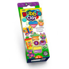 Пластилин 70гр. DankoToys шариковый набор 6цв. по 12гр Bubble Clay Fluoric BBC-FL-6-**