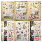 Блокнот А4 120 листов Мандарин клетка (дизайн ассорти) БК10*