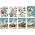 Блокнот B5 160 листов Мандарин клетка (дизайн ассорти) БК98*