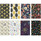 Блокнот А6 120 листов Мандарин клетка (дизайн ассорти) БК150*