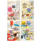 Блокнот А6 80л. Мандарин 7БЦ в линию (дизайн ассорти) БК114*