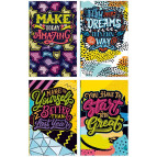 Блокнот А6 120 листов Мандарин чистые листы (дизайн ассорти) БК154*