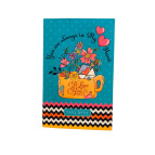 Блокнот 10,5*16,5см 64 листа Мандарин чистые листы (дизайн ассорти) БК180*