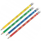 Карандаш простой графитный Colorino B с ластиком, с таблицей умножения 1шт 66143