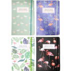 Блокнот А5 80л. Лидер Фламинго с резинкой 3783-25L