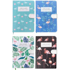 Блокнот А6 144л. Лидер Фламинго с магнитным клапаном 9601-5L