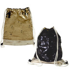 Сумка для обуви Kidis 42*34см с пайетками, черно-золотая 13793