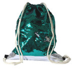 Сумка для обуви Kidis 42*34см с пайетками, зелено-серебрянная 13791