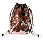 Сумка для обуви Kidis 42*34см с пайетками, розово-серебрянная 13790