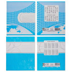 Тетрадь школьная А5+ 168*203мм 24л. ПОЛИГРАФИСТ 2-цветная обложка