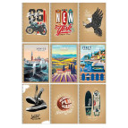 Тетрадь на спирали А5 96л. Школярик Student Крафт чистый лист А5-SC-096-6030