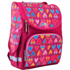 Рюкзак (ранец) школьный каркасный 1Вересня Smart 555920 Hearts Style PG-11 34*26*14см