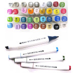 Скетч маркер для рисования Swiss Ink двусторонний для бумаги 1 шт PM508**