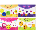 Папка-конверт А4 с кнопкой с принтом Schreiber Смайл S-1571