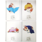 Тетрадь на спирали А5 48л. пластиковая обложка Лидер Sleep Alone 77566 в клетку