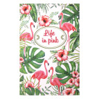 Блокнот А6 80л. картонная обложка A-Plus Фламинго в клетку А6070