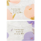 Папка А4 Axent на кнопке Fleur 1495-1*