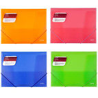 Папка А4 Axent на резинках пластиковая, прозрачная 1501*