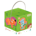 Пазлы dodo 2-3-4 элементов Лесные животные 300195