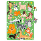 Пазлы dodo 53 элемента Собачки, с рамкой 21*30см R300219