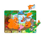 Пазлы dodo 21 элемента Белочка, с рамкой 21*30см R300224