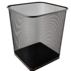 Корзина для бумаг офисная металл 270*300мм Axent квадратная 2124-**-A