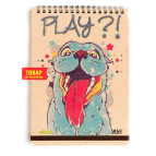 Блокнот на спирали А5 70л. Kirisketch Дерево, Игривый пес 770358