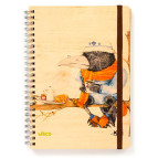 Блокнот на спирали А5 70л. Kirisketch Дерево, Ворон 770563