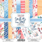 Набор бумаги для скрапбукинга Фабрика Декора 30,5*30,5см Sea soul 10л + бонус 200г/м2 FDSP-01070